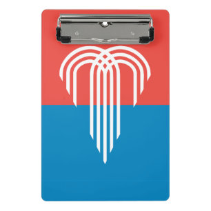 Prancheta Mini área de transferência com bandeira de Kansas 