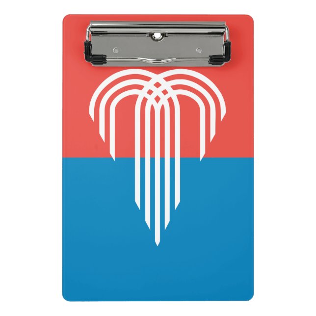 Prancheta Mini área de transferência com bandeira de Kansas  (Frente)