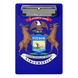 Prancheta Mini área de transferência com bandeira de Michiga