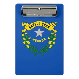 Prancheta Mini área de transferência com bandeira de Nevada,