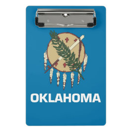 Prancheta Mini área de transferência com bandeira de Oklahom