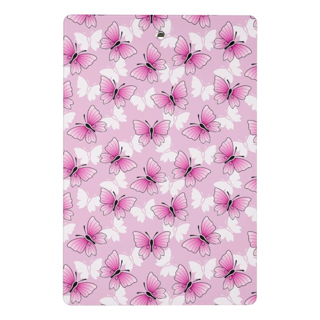 Prancheta Mini Borboleta Rosa Bonita (Verso)