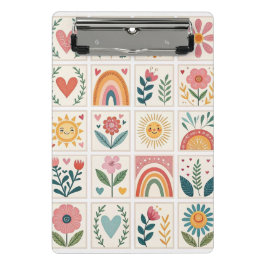 Prancheta Mini Clipboard Pequenas Suprimentos de Escritório 