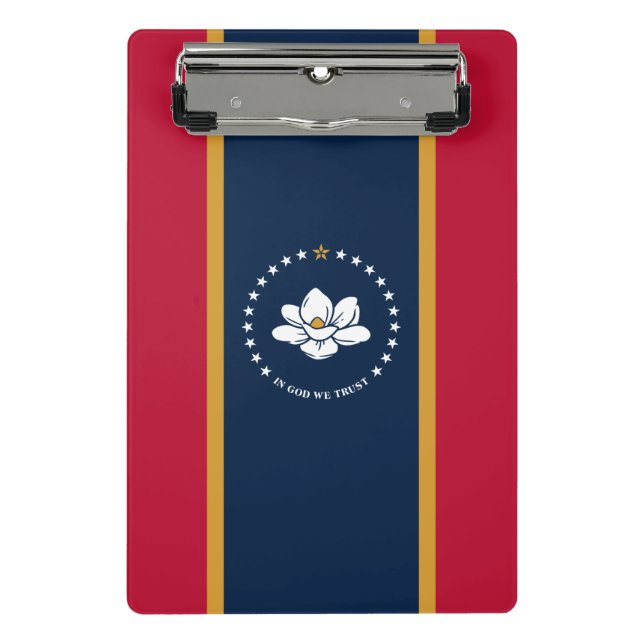Prancheta Mini clipboard with flag of Mississippi, USA (Frente)