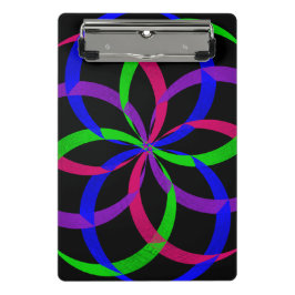 Prancheta Mini Geométrica Figura 8 Multicolor