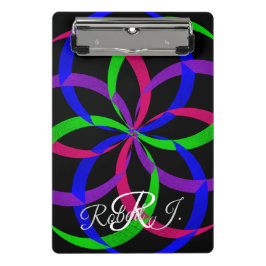 Prancheta Mini Geométrica Figura 8 Multicolorida