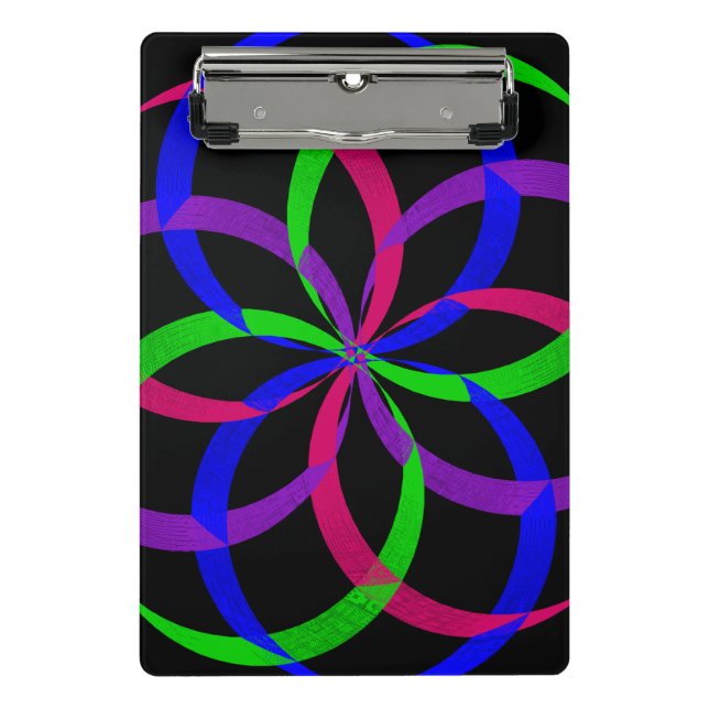 Prancheta Multi Color Figure 8 Geometric Mini Clipboard (Frente)