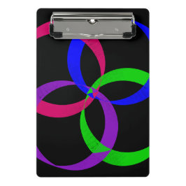 Prancheta Multi Color Interchange Geometric Mini Clipboard