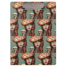 prancheta para amantes de cogumelos trippy senhora