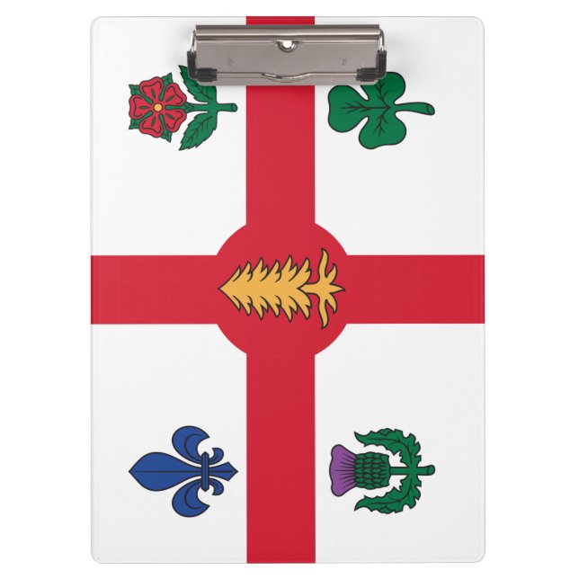 Prancheta Patriótica com a bandeira de Montreal, C (Frente)