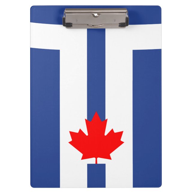 Prancheta Patriótica com a bandeira de Toronto, Ca (Frente)