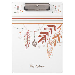 Prancheta personalizada Floral Boêmio personalizar