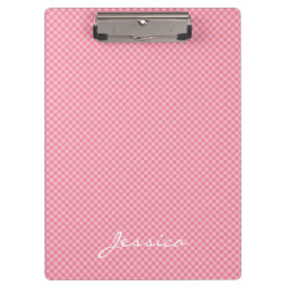 Prancheta Personalizada Geométrica Rosa Marrom Beg