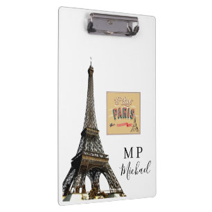 Prancheta Personalizada Paris França Fofa