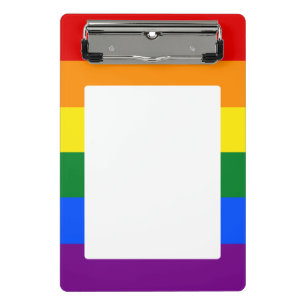 Prancheta Placa de Mini Clipboard do Sinalizador do Orgulho