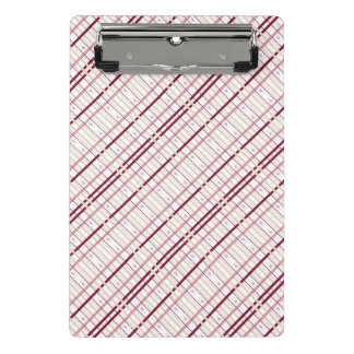 Prancheta Plaid Hearts – Design Caprichoso Burgund