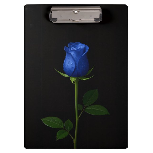 Prancheta Preta 4 Luxe, Rosa Azul Meia-Noite (Frente)