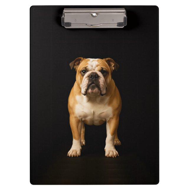 Prancheta Preta 4 Luxo, Bulldog Stamina (Frente)