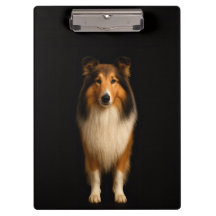 Prancheta Preta 4 Luxo, Cão Collie Leal