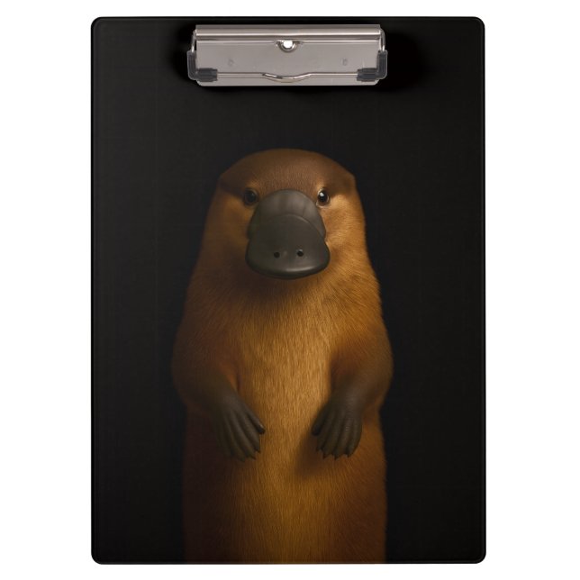 Prancheta Preta 4 Luxo com Platypus Elegante (Frente)