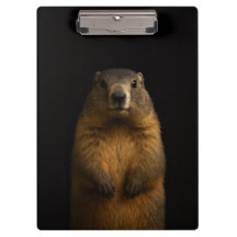 Prancheta Preta 4 Luxo, Marmota Fofa