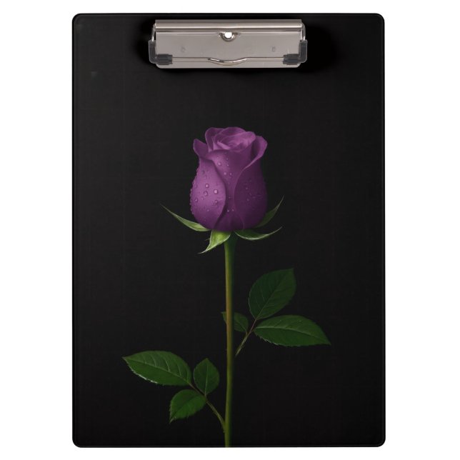 Prancheta Preta 4 Luxo, Rosa Violeta Real (Frente)