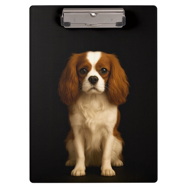 Prancheta Preta 4 Luxo, Sweet Cavalier Spaniel (Frente)