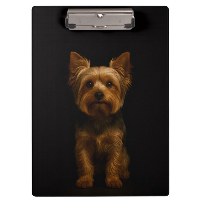 Prancheta Preta 4 Luxo, Yorkshire Terrier (Frente)