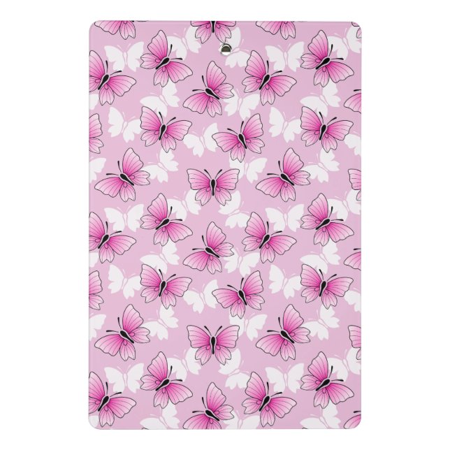 Prancheta Pretty Pink Butterfly Mini Clipboard (Verso)