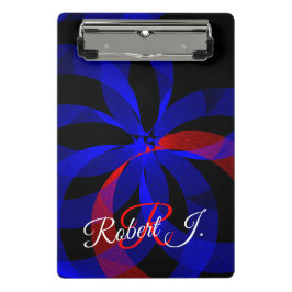 Prancheta Red Revolving Accent Geometric Mini Clipboard