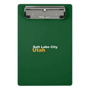 Prancheta Salt Lake City, Utah Mini Área de Transferência