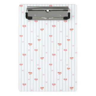 Prancheta Sweet Ribbon Stripe mini personalizada