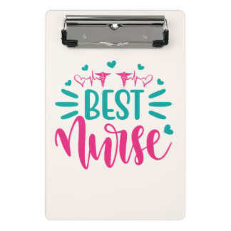 Prancheta TITLE  Best Nurse Mini Clipboard – Personalized Me