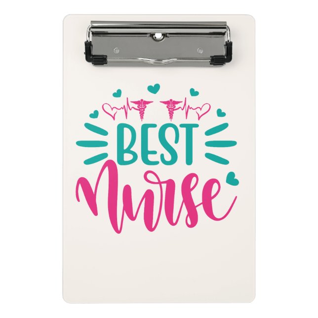 Prancheta TITLE  Best Nurse Mini Clipboard – Personalized Me (Frente)