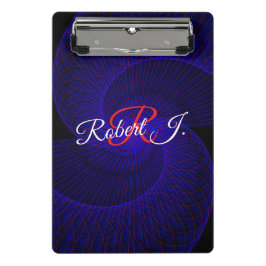 Prancheta Top Down Dual Funnel Geometric Mini Clipboard