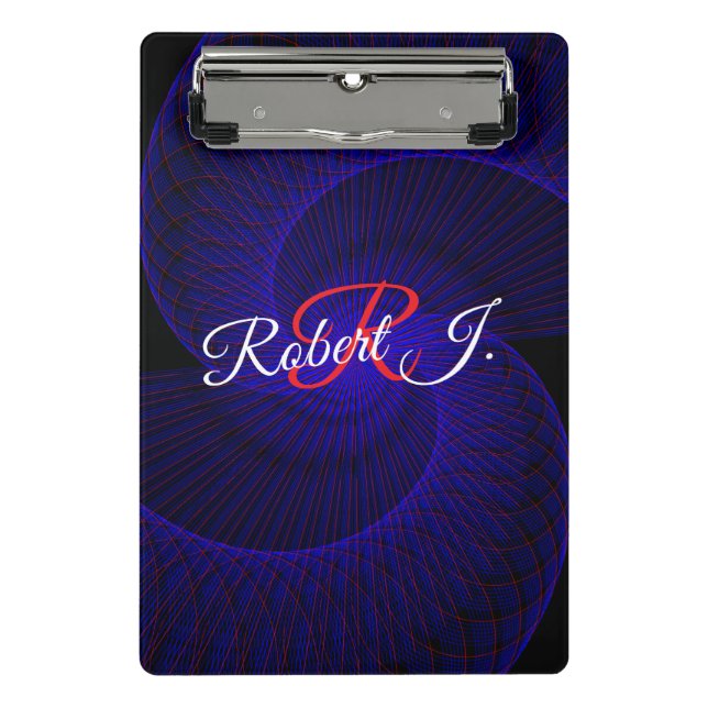 Prancheta Top Down Dual Funnel Geometric Mini Clipboard (Frente)