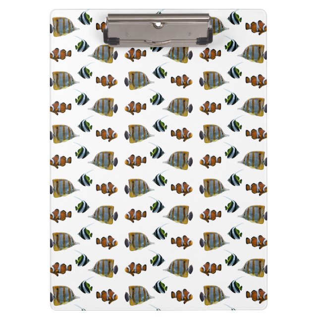 Prancheta Tropical Fish Frenzy (escolha a cor) (Frente)
