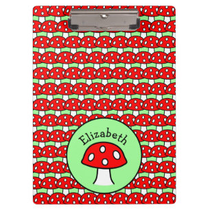 Prancheta vermelha do cogumelo