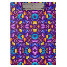 Prancheta vibrante com um padrão simétrico