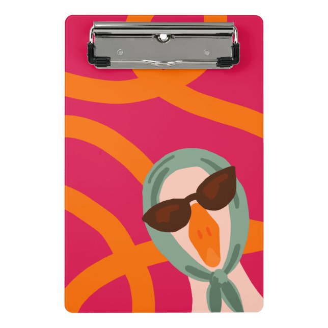 Prancheta Vrolijk mini klembord met Eigenwijze Gans (Frente)