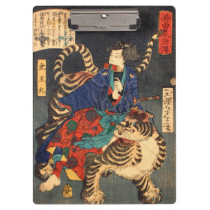 Pranchetas 忍 者 虎, 芳 年 Ninja Hero & Tiger, Yoshitoshi, Ukiyo-e