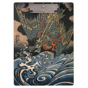 Pranchetas 海 龍, 国, Sea Dragon, Kuniyoshi, Ukiyo-e