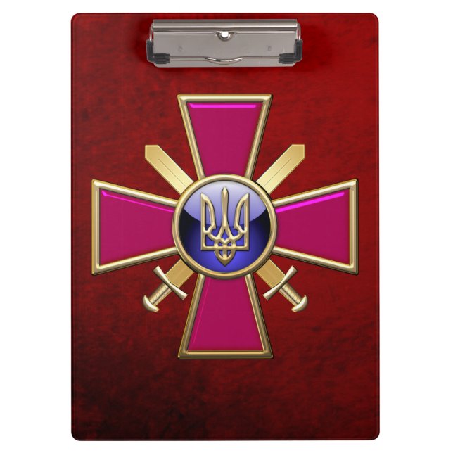 Pranchetas [110] Emblema das Forças Terrestres Ucranianas (Frente)