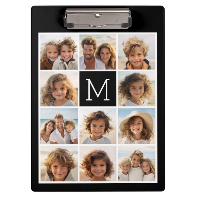 Pranchetas 11 Monograma Personalizado de Colagem de Instagram (Frente)