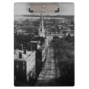 Pranchetas 1859: Uma vista de Boston da casa do estado