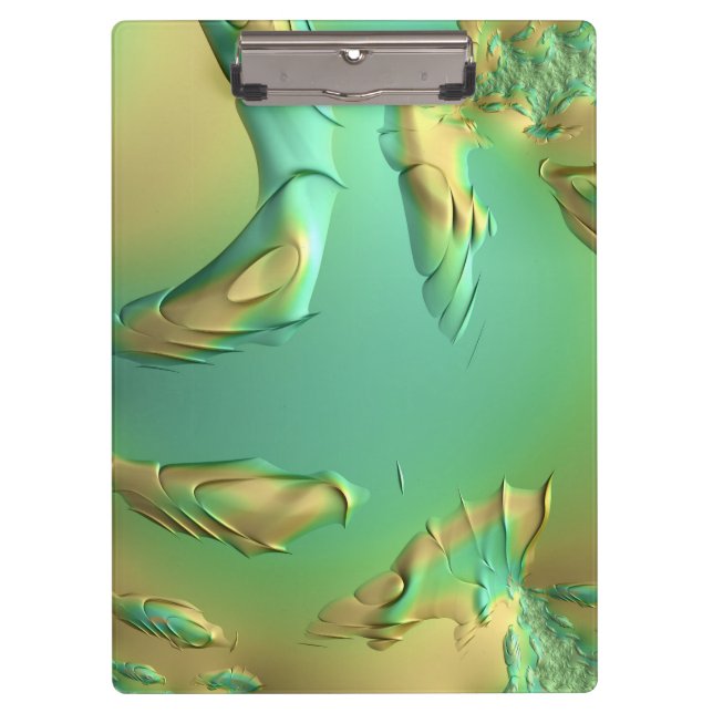 Pranchetas 3D! ~ Botão Verde ~ original fractal ~ 3D ~ (Frente)