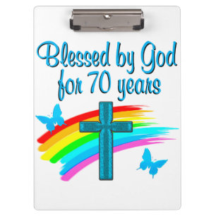 PRANCHETAS 70 CHRISTIAN BIRTHDAY CROSS E RAINBOWS