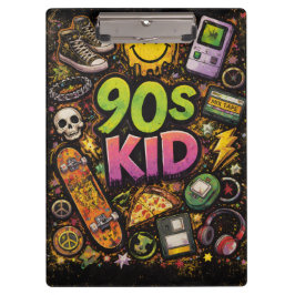 Pranchetas 90s Kids Retro Pizza Fun Pattern