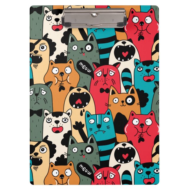 Pranchetas A multidão de gatos (Frente)