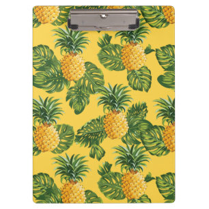 Pranchetas Abacaxis & folhas tropicais no ouro